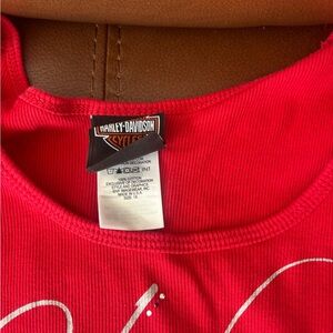 Beautiful Harley-Davidson Bold Red Tank Top-1x